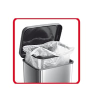 Paslı Çöp Kutusu, 20L, Pedallı, Sağlam ve Kullanışlı Tasarım