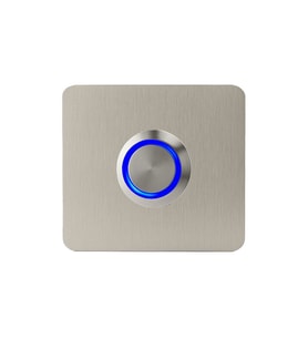 LOCKWAY Z-401M Paslanmaz 304 Kare Zil butonu 52x52mm Mavi Led