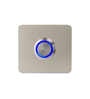 LOCKWAY Z-401M Paslanmaz 304 Kare Zil butonu 52x52mm Mavi Led