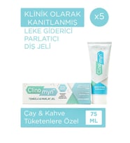 Clinomyn Fresh Temizleme Parlatma Jel Diş Macunu 75 ml x 5 adet