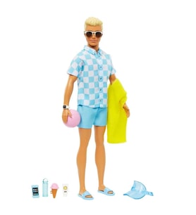 Barbie Plaj Günü Ken Bebeği HPL74 - Yaz Temalı Aksesuarlı Oyuncak Bebek