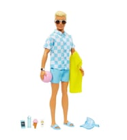 Barbie Plaj Günü Ken Bebeği HPL74 - Yaz Temalı Aksesuarlı Oyuncak Bebek