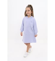 Toontoy Kız Çocuk Nakışlı Elbise (Mavi)
