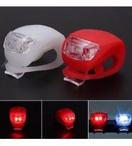 Silikon Bisiklet Işığı Ledli Çakarlı Bisiklet Işığı 1 Çift 