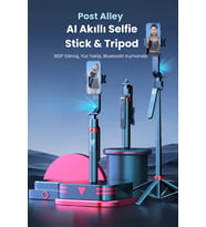 360° Yüz Takipli Akıllı Selfie Stick ve Tripod, Pratik ve Şık Tasarım