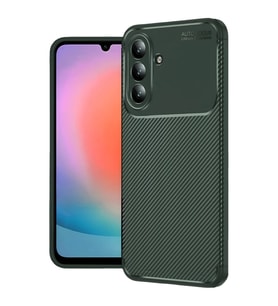 Samsung Galaxy A37 5g Auto Focus Karbon Kapak - Koyu Yeşil
