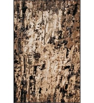 Eliana Home Baskılı, Yıkanabilir Kaymaz Taban Salon Halısı LNA1690 100x150 cm (Kahverengi)