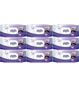 Familia Islak Havlu Mendil Lavantanın Ferahlığı 90 Yaprak Plastik Kapaklı 9 Lu Set 810 Yaprak