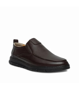 Erkek Deri Ortopedik Bağcıksız Loafer Ayakkabı Günlük Klasik Comfort Taban Casual Ayakkabı tarz437