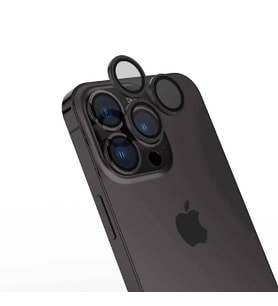 Vendas iPhone 15 Pro Max Zore CL-15 Kamera Lens Koruyucu (Siyah)