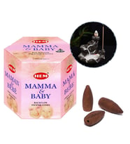 Geri Akışlı Şelale Tütsü Konileri Mama & Baby Aromalı 40 Adet