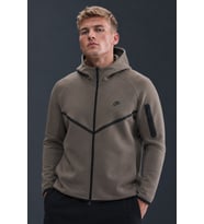 Nike Tech Fleece Full Zip Windrunner Hoodie Kapüşonlu Unisex Sweatshirt Kahverengi