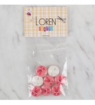 Crafts 8 Li Pembe Tavşan Düğme - 706