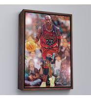 Çerçeveli Michael Jordan Tablo (Altın)