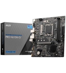 MSI PRO H610M-G DDR5 M2 PCIe NVME HDMI PCIe 16X v4.0 1700p mATX
