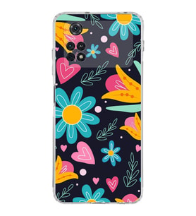 PrintiFy Poco M4 Pro 4G ile Uyumlu Retro Color 1  Kamera Korumalı Şeffaf  Kılıf