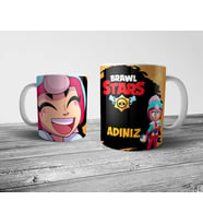Pixxa Brawl Stars Janet Kişiye Özel İsimli Kupa Bardak Model 2