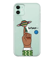 Jüpiter Tasarımlı Şeffaf Telefon Kılıfı (Tüm Modeller Mevcuttur)