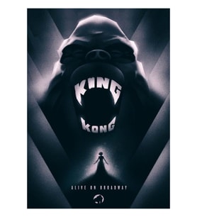 King Kong Alive On Broadway Tablo Ahşap Poster Dekoratif