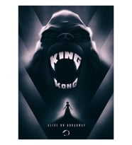 King Kong Alive On Broadway Tablo Ahşap Poster Dekoratif
