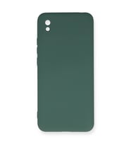 Xiaomi Redmi 9a Kılıf Nano İçi Kadife Silikon - Koyu Yeşil