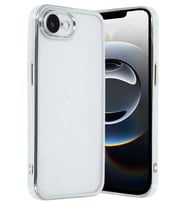 iPhone 16E Kılıf Razer Lensli Silikon - Gümüş