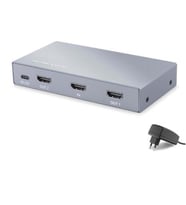 HADRON HDX1431 HDMI Splitter EDID 8K 60 Hz 1 Giriş 2 Çıkış Gri