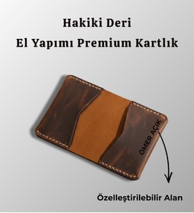 Koof Craft Everstone Minimal Kartlık – Ultra Slim Hakiki Crazy Horse Deri,  El Yapımı Tek Göz Minimal Kartlık (Kahverengi)
