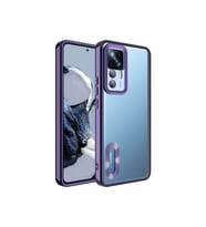 Xiaomi Mi 12T Pro Uyumlu Kılıf Kamera Korumalı Logo Gösteren Zore Omega Kapak