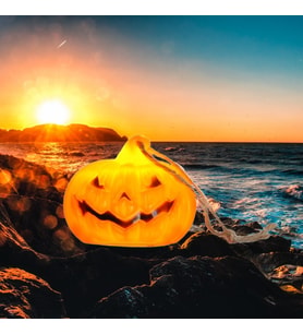 Halloween Cadılar Bayramı Işıklı Balkabağı 5X8cm A