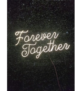 forever together neon tabela(70x35cm)