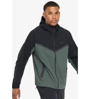 Nike Tech Windrunner Woven Full Zip Loose Fit Jacket Erkek Bol Kesim Paraşüt Kumaş Kapüşonlu Ceket Yeşil