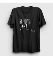 Presmono Unisex Siyah Kira Anime Death Note T-Shirt 129333tt