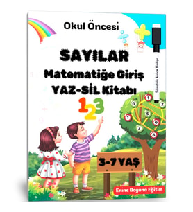 Okul Öncesi Sayılar Matematiğe Giriş YAZ-SİL Kitabı