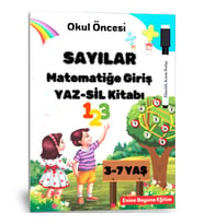 Okul Öncesi Sayılar Matematiğe Giriş YAZ-SİL Kitabı