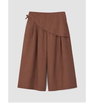 LCW Kids Kahverengi Rahat Fit Kız Çocuk Gabardin Pantolon