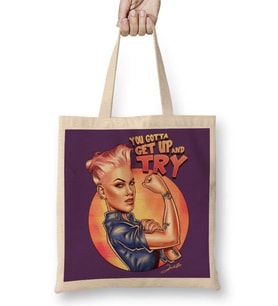Pink Try Bez Çanta Uzun Saplı