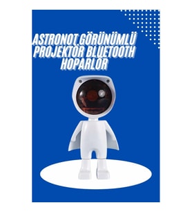 Mey İthalat® Astronot Işık Projektörü Gökkuşağı Projeksiyon Gece Lambası Hediyelik