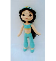 Prenses Jasmine Bebek Amigurumi Organik Oyuncak