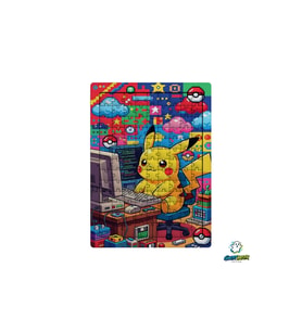 Ghostbastır Design Pikachu 99 Parça Ayaklı Puzzle – Dekoratif Çocuk Yapbozu 0176