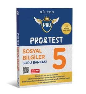 BİLFEN YAYINCILIK 5.SINIF SOSYAL BİLGİLER PRO TEST SORU BANKASI (YENİ MÜFREDAT)
