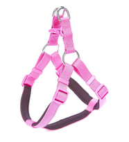 Doggie Konforlu Dokumadan El Yapımı Ronin Model Köpek Göğüs Tasması L-2x55-65cm - Purple