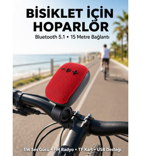 Taşınabilir Hoparlör Suya Dayanıklı Kumaş Kaplama