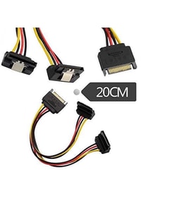sata power hdd güç çoklayıcı 90 Derece Klipsli