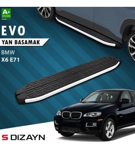 S-Dizayn Bmw X6 E71 Evo Aluminyum Yan Basamak 193 Cm 2008-2014 A+ Kalite