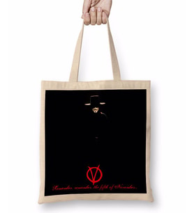 V For Vendetta Remember Bez Çanta Uzun Saplı