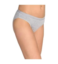 12 Adet Tutku Bayan Elastan Düz Bikini Külot (Gri)