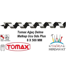 Tomax Sds Plus Ağaç Delme Ahşap Delme Matkap Ucu 8x500