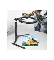 Profesyonel 10inç Çalışma Masası Işığı Masa Ürün Çekim Led Işıklı Telefon Tripod Standı