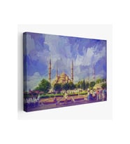 Sultan Ahmet Camii Yağlıboya Görünüm Dekoratif Kanvas Duvar Tablosu-3671